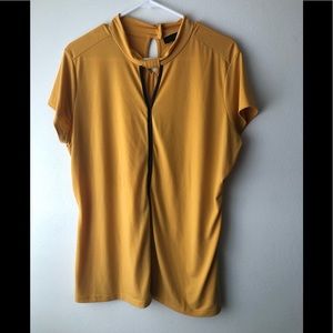 Mustard blouse size XL